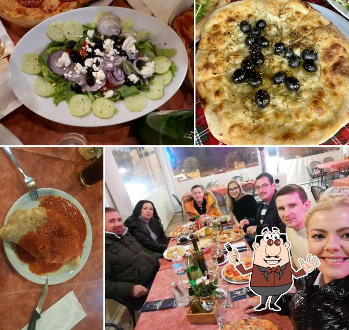 Platti al Pizzeria Draga