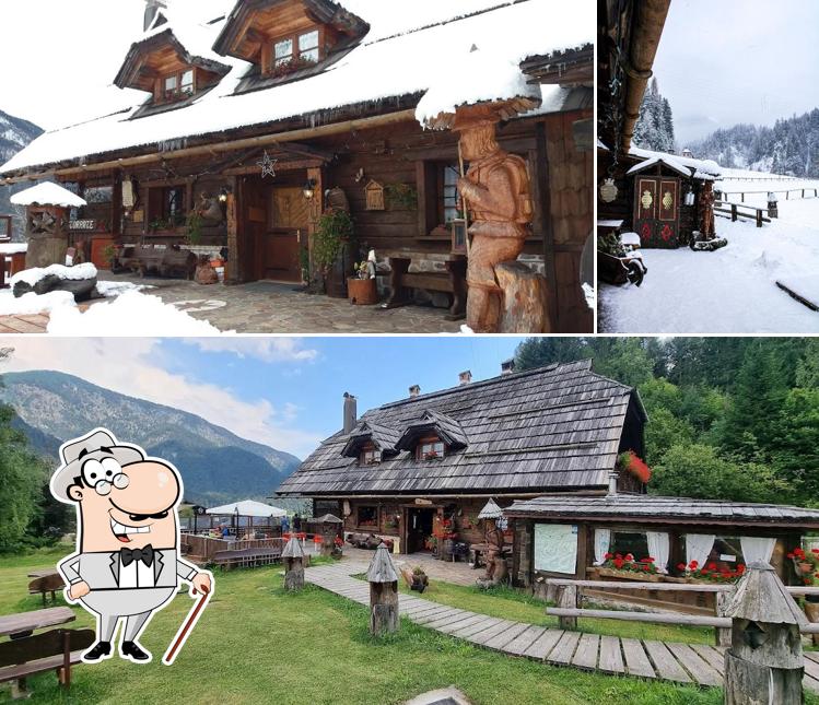 Puoi goderti l'aria fresca dal dehors di Alte Hütte