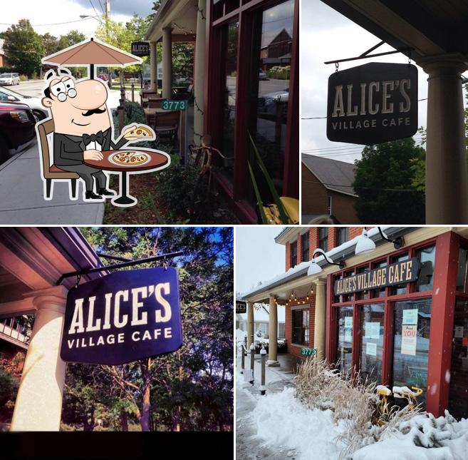 Jetez un coup d’œil à quoi ressemble Alice's Village Cafe à l'extérieur