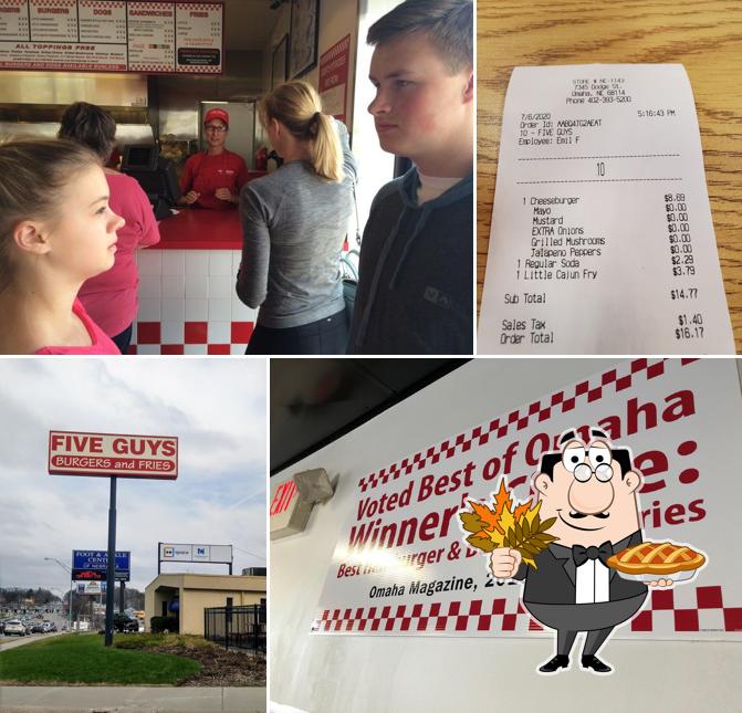 Five Guys, 7345 Dodge St in Omaha Restaurant menu and reviews