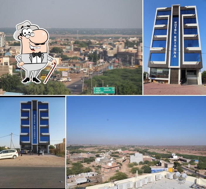 The exterior of Hotel krishna & Resturant - Best Hotel & Veg Restaurant In Pokhran