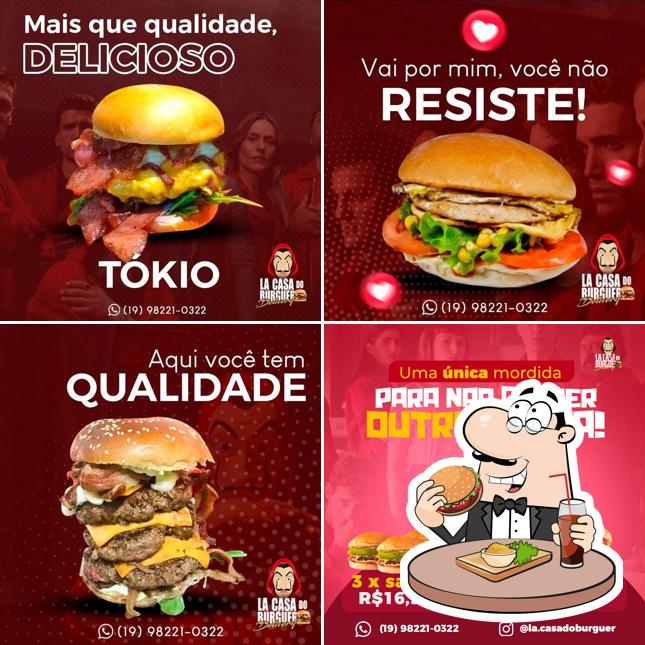 Hambúrguer em La Casa do Burguer