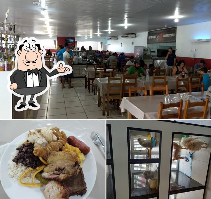 Esta é a foto apresentando interior e comida no Restaurante Tio João