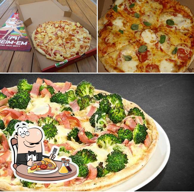 Choisissez différents types de pizzas