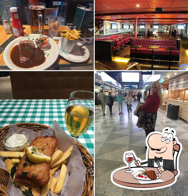 Pick meat dishes at O'Learys Helsinki Airport