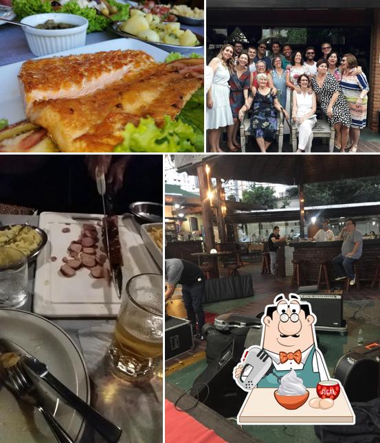 Baviera serve uma escolha de pratos doces