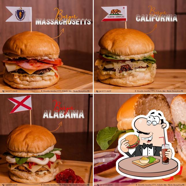 Consiga um hambúrguer no Burger States