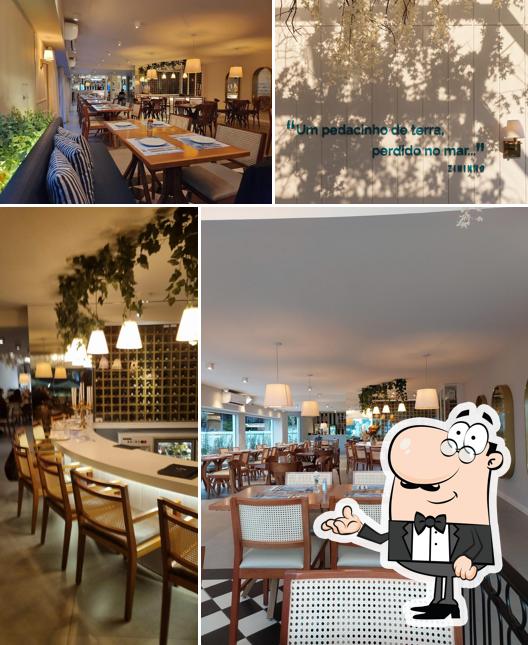 O interior do L’île Brasserie
