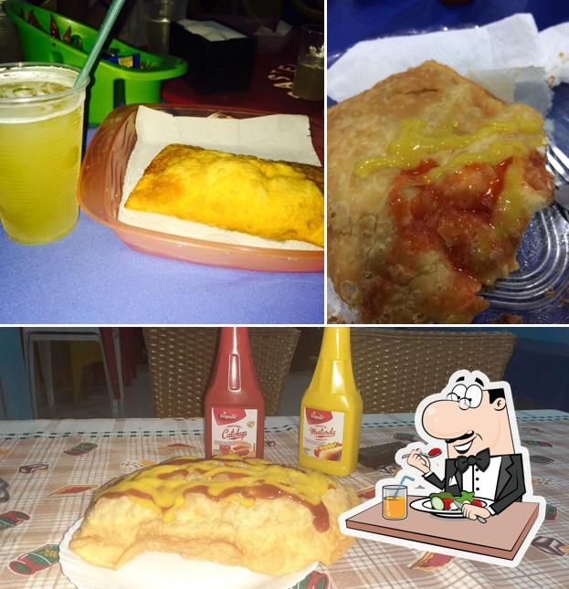Dê uma olhada a imagem ilustrando comida e bebida no Pastelaria Do João