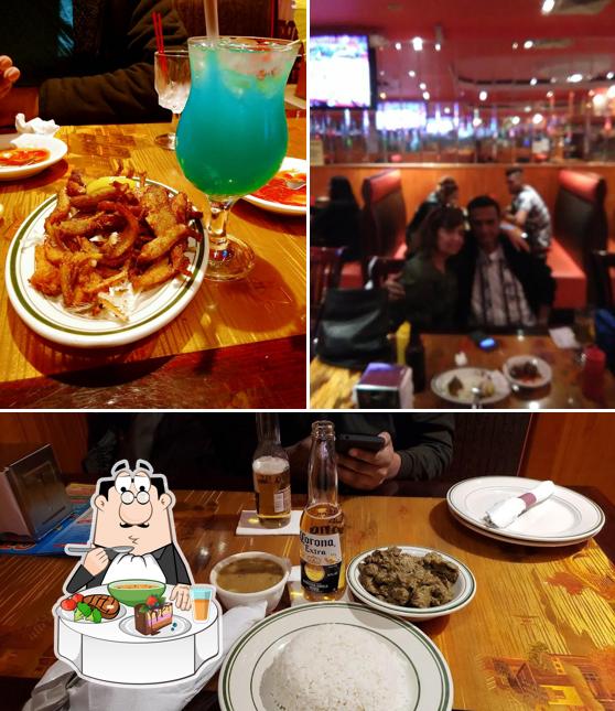 Las fotografías de comedor y carne en GT Rice Bowl
