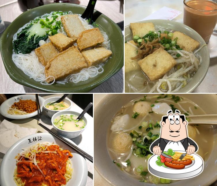 Platos en Wong Lam Kee Chiu Chow Fish Ball Noodles