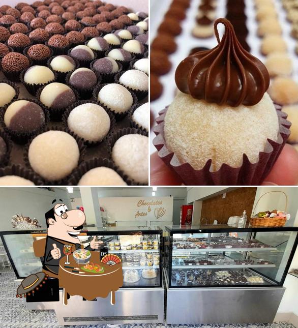 A imagem do Chocolates & Artes’s comida e interior