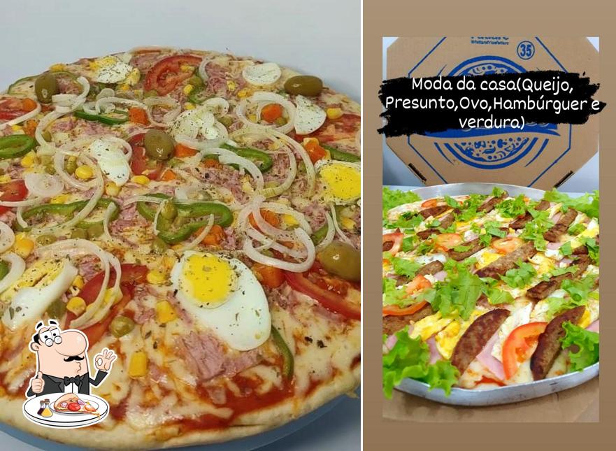 Escolha pizza no Lanche E Pizzaria Brother