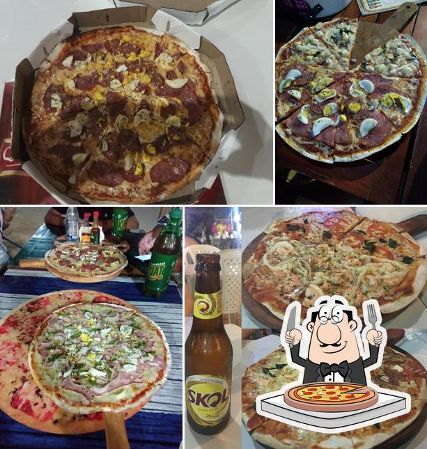 Peça diversos estilos de pizza