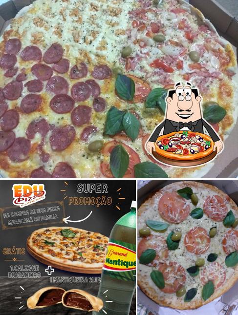 Escolha pizza no Edupizza
