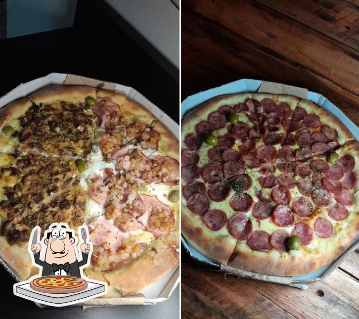 Peça diversos variedades de pizza