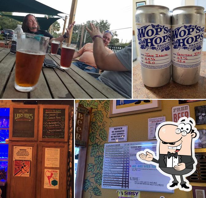 Взгляните на фотографию паба и бара "Wop's Hops Brewing Company"