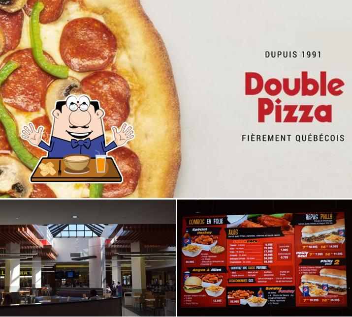 La photo de la nourriture et intérieur concernant Double Pizza