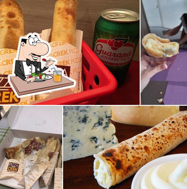 Platos en Pizza Crek