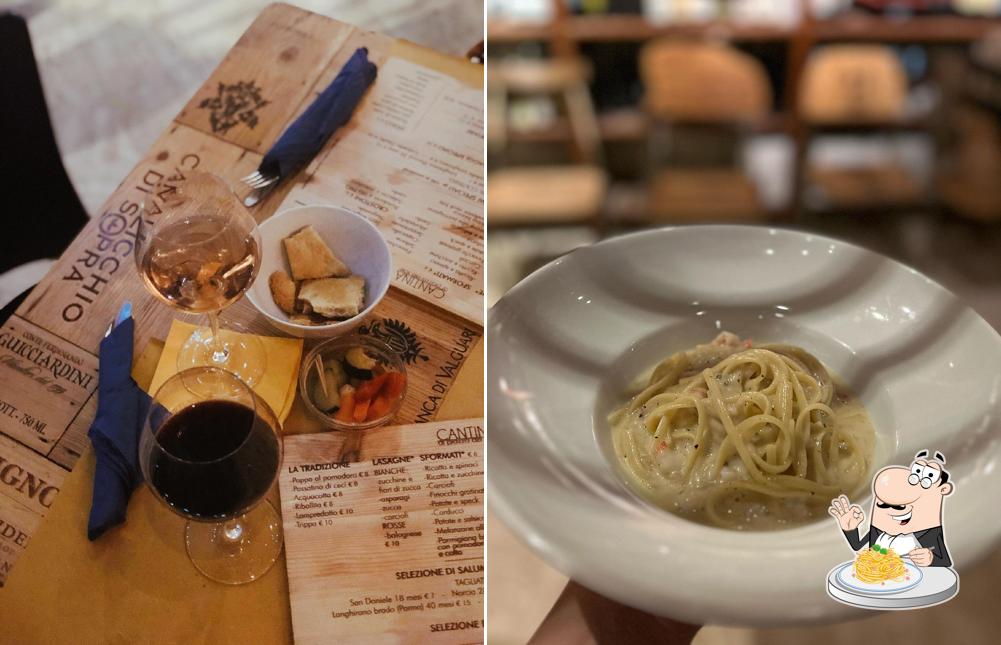 Spaghetti alla carbonara al Cantina Di Piazza Del Sale