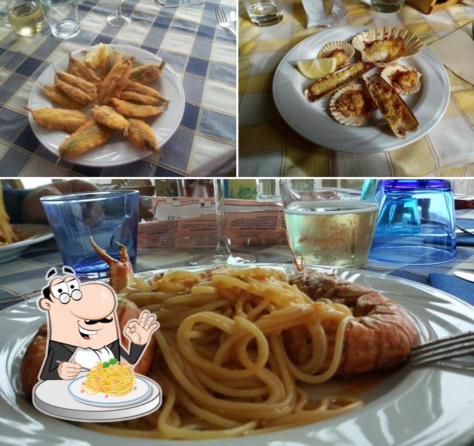 Spaghetti alla carbonara al Ristorante Trattoria La Marina