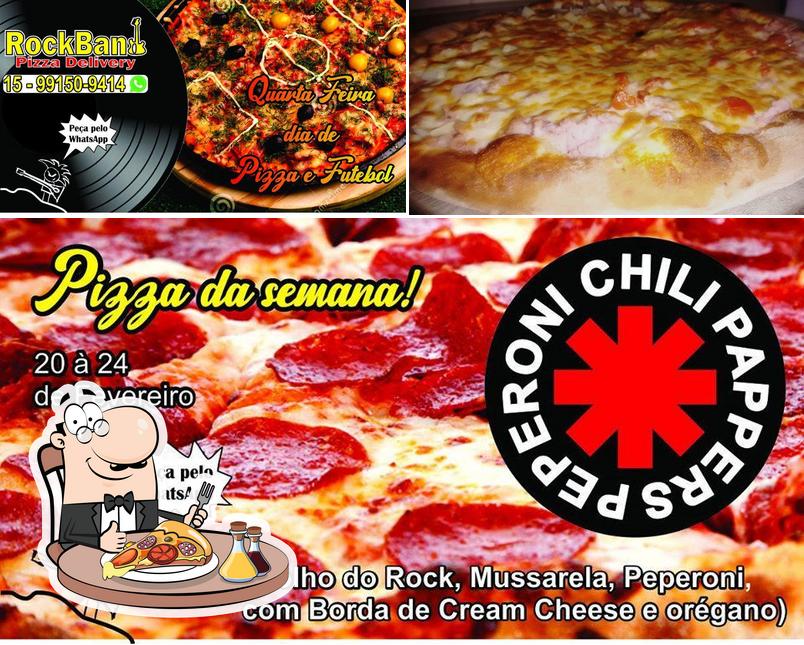 Peça diversos variedades de pizza