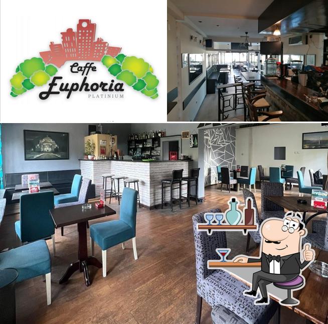 L'intérieur de Caffe Euphoria Vidikovac