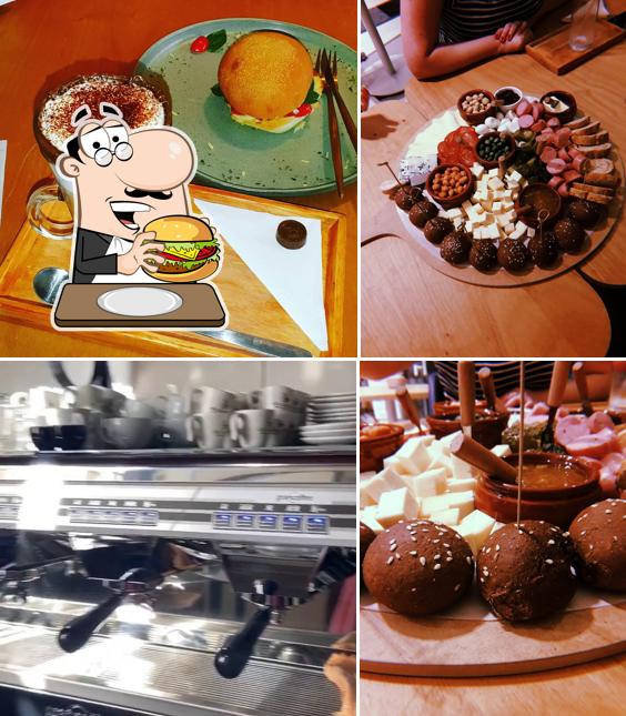 Experimente um hambúrguer no Fika Café