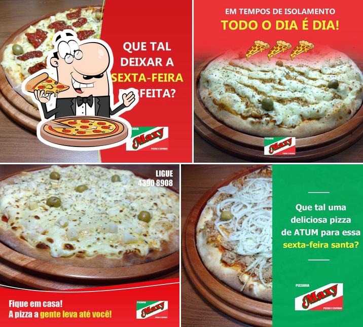 No Maxy Pizzaria, você pode desfrutar de pizza