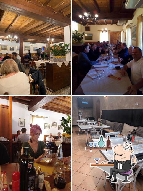 Gli interni di Trattoria Alla Bolda