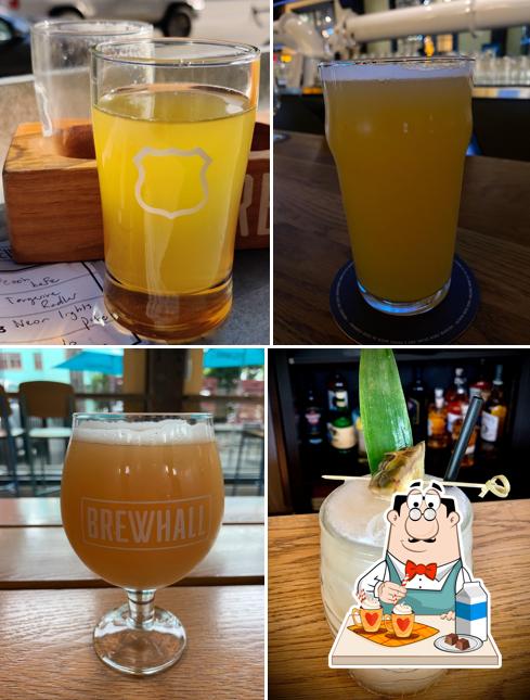 BREWHALL serves a variety of beverages