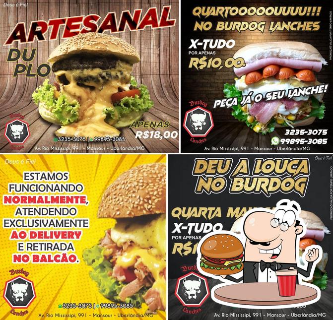 Consiga um hambúrguer no Burdog Hamburgueria