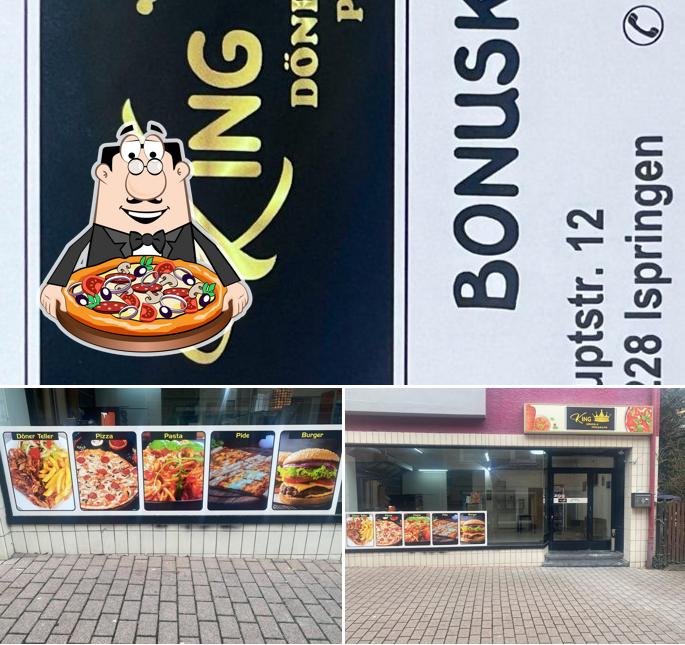 At King Döner, you can enjoy pizza