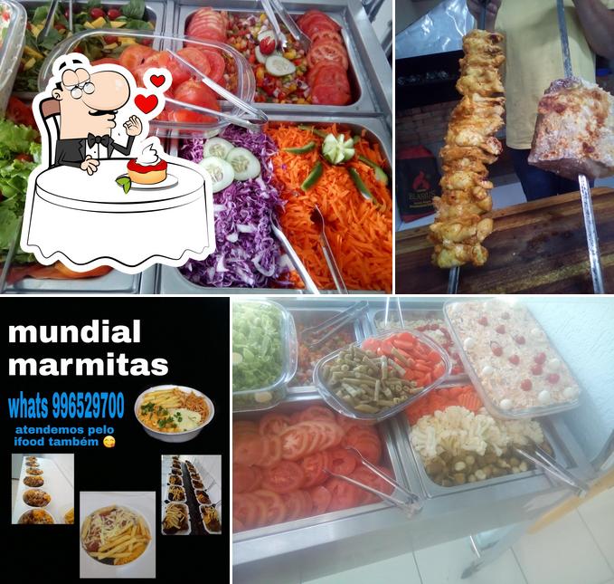 MUNDIAL MARMITAS & RESTAURANTE provê uma seleção de pratos doces