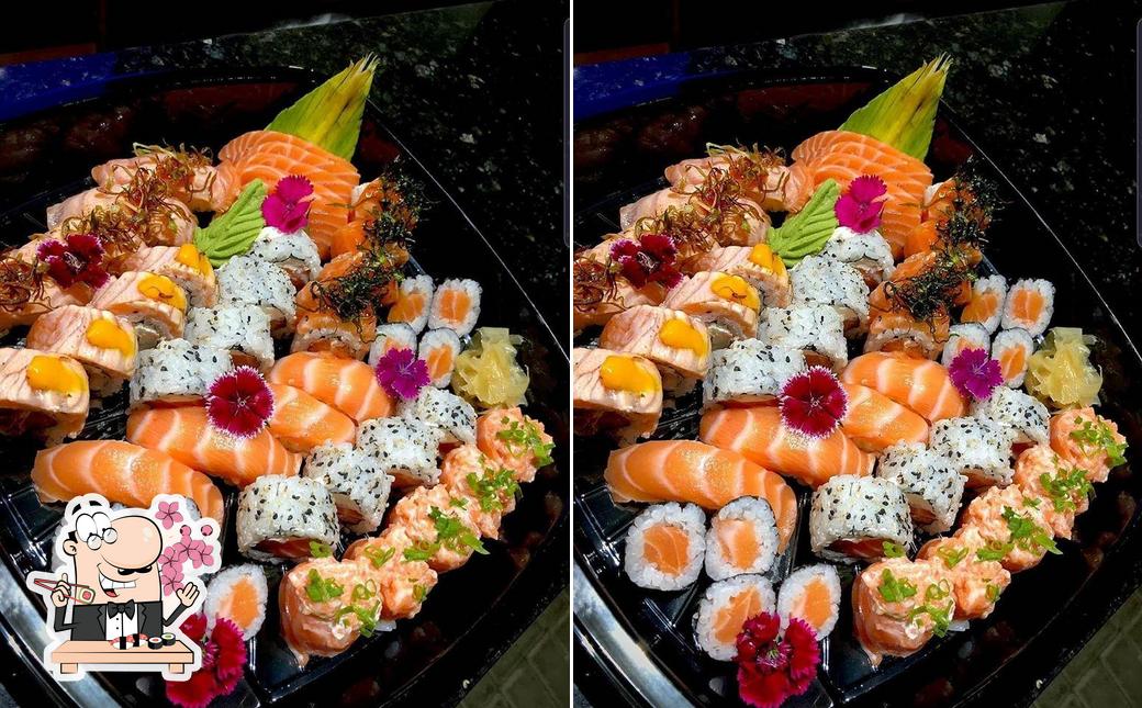 Experimente diversas opções de sushi