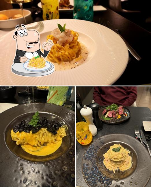 Spaghetti alla carbonara al Impronta Restaurant Venice