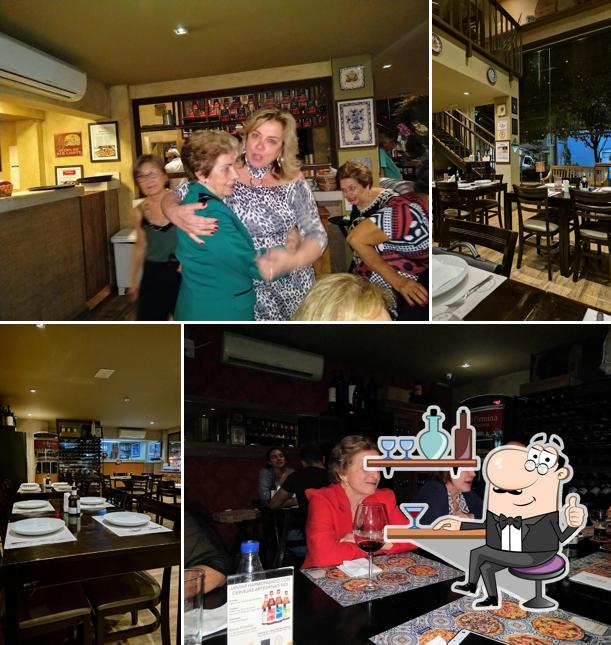 O interior do Dona Firmina Pizzaria