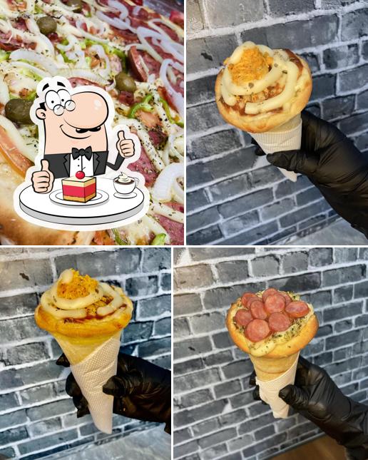 Pizza King Cone oferece uma gama de sobremesas