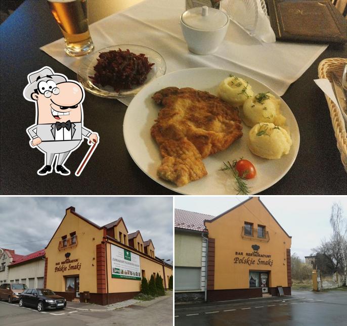 Take a look at the image depicting exterior and food at Polskie Smaki