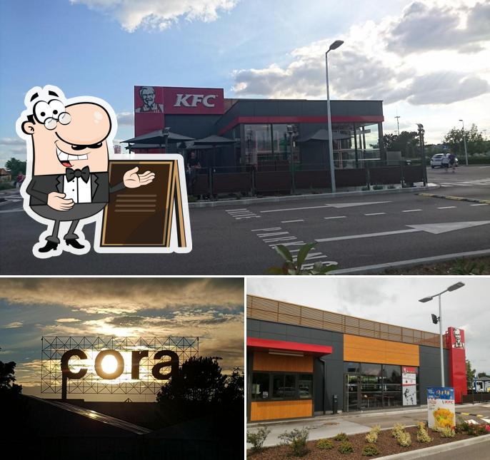 L'extérieur de KFC Dole Choisey