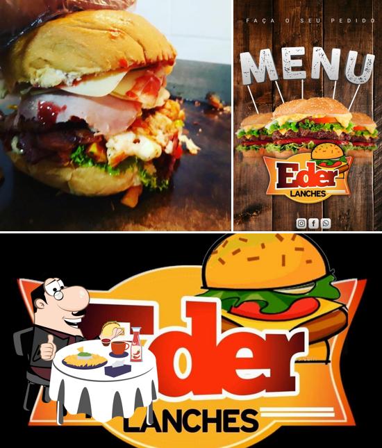 Delicie-se com um hambúrguer no Eder Lanches