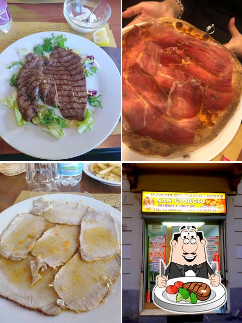 Попробуйте мясные блюда в "Trattoria pizzeria caffetteria San giorgio"