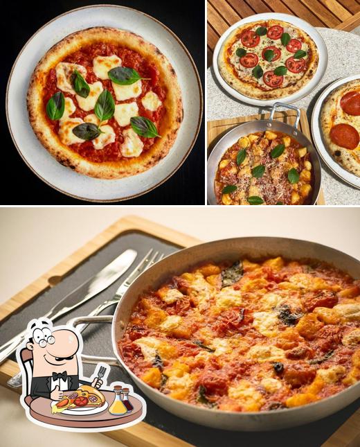 Consiga pizza no Offcina Café