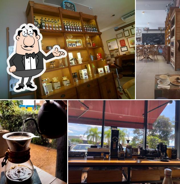 O interior do Grassy Caffè - Cafeteria