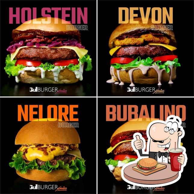 Experimente um hambúrguer no Bull Burger