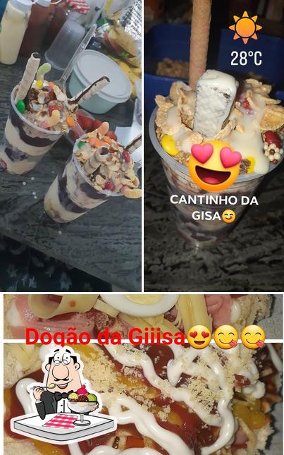 Cantinho Da Gisa serve uma escolha de pratos doces