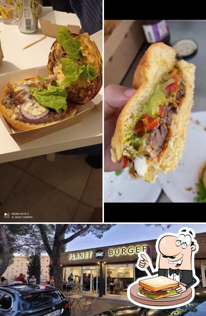 Sélectionnez un sandwich à Planet burger Aix-en-provence