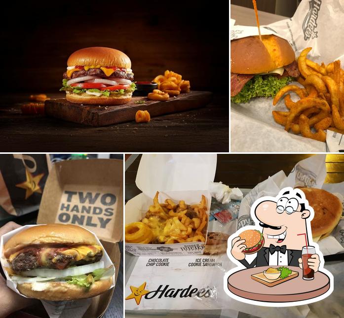 Try out a burger at Hardee's