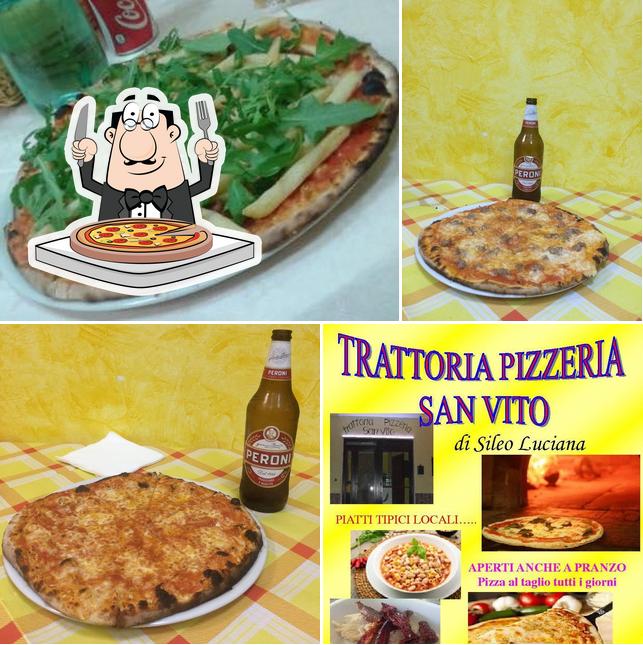 Prova una pizza a Trattoria Pizzeria San Vito