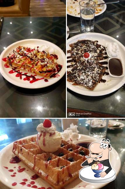 Waffle 'N' Créme provides a number of desserts